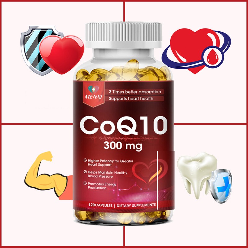 COQ 10 Coenzyme Q-10 300mg Increase Energy Stamina Support Heart Health 120 Caps