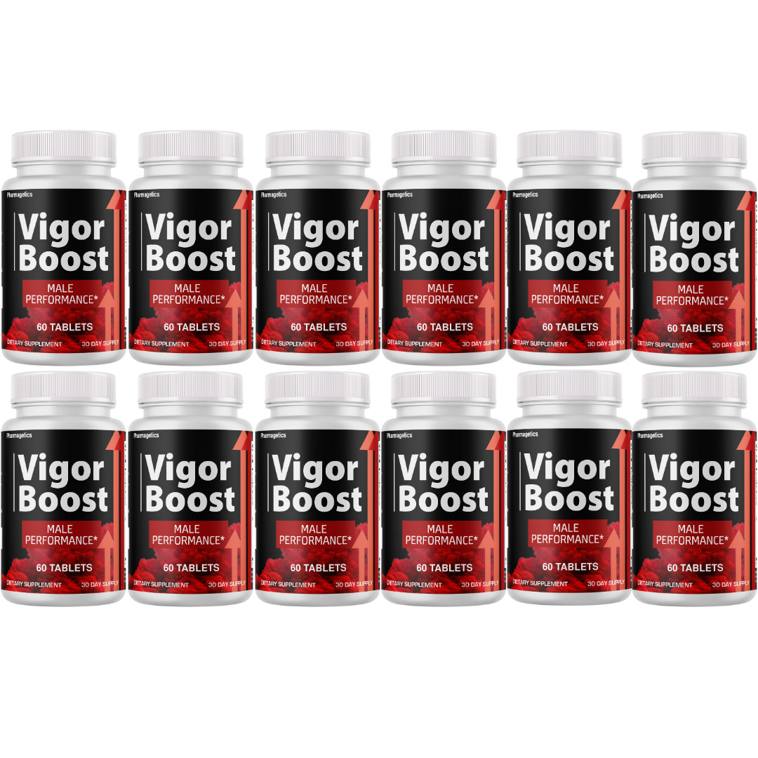 Vigor Boost Male Performance Supplement, (12-Pack) Official Energy Support