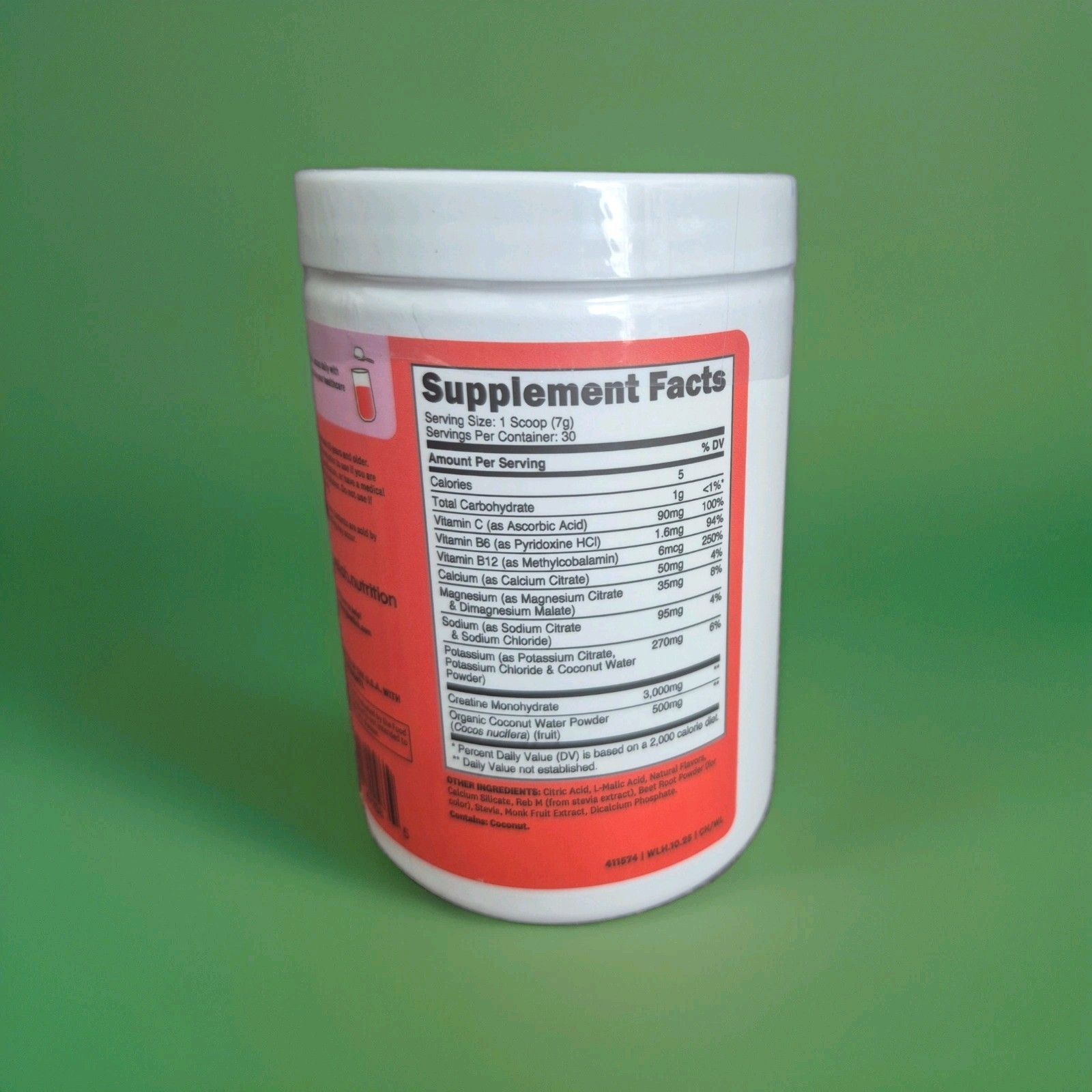 Wellah Creatine Hydration Electrolyte Drink Mix Watermelon Slush Powder 7.5oz