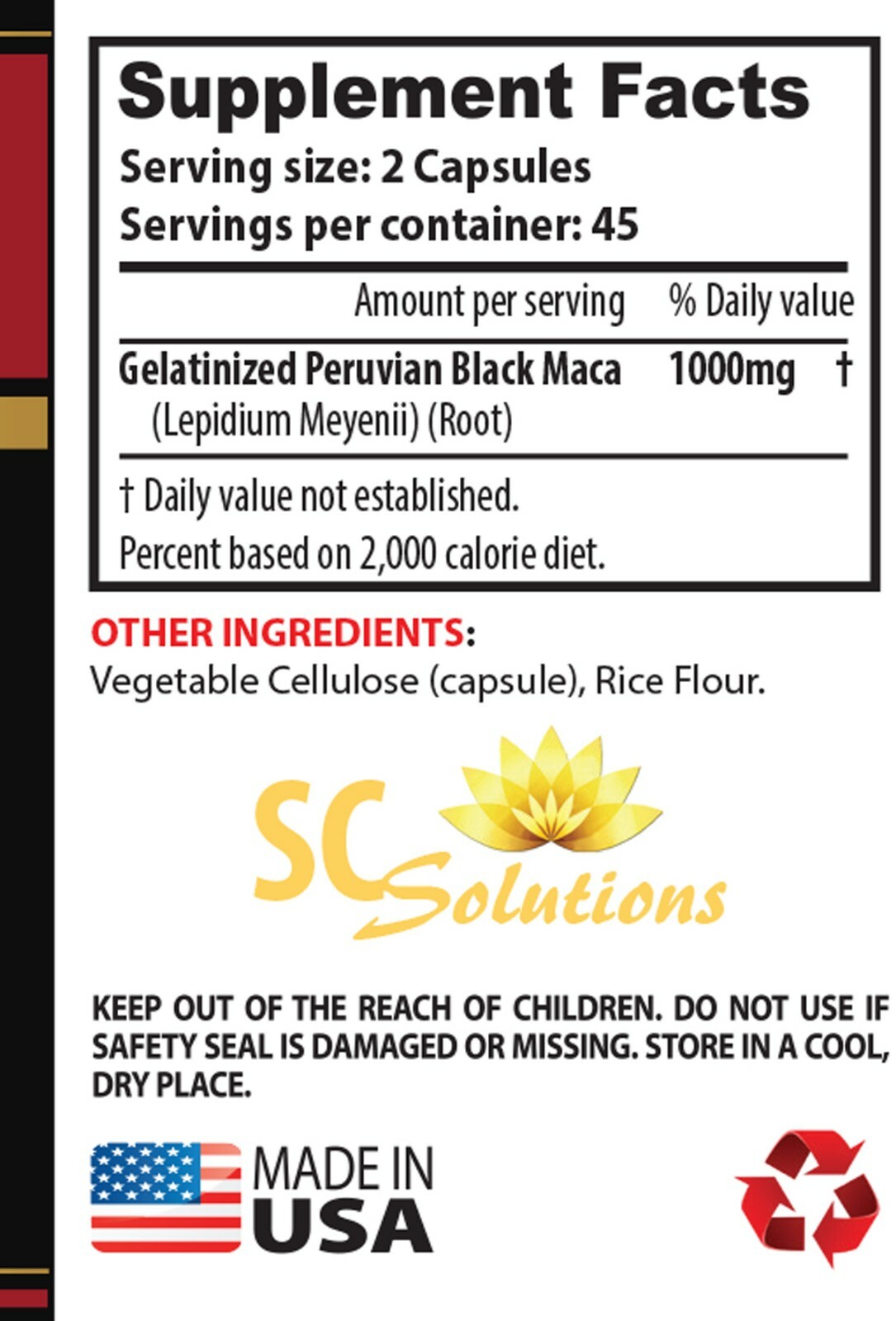 brain and memory power boost – BLACK MACA – sexual performance pills for men 1B