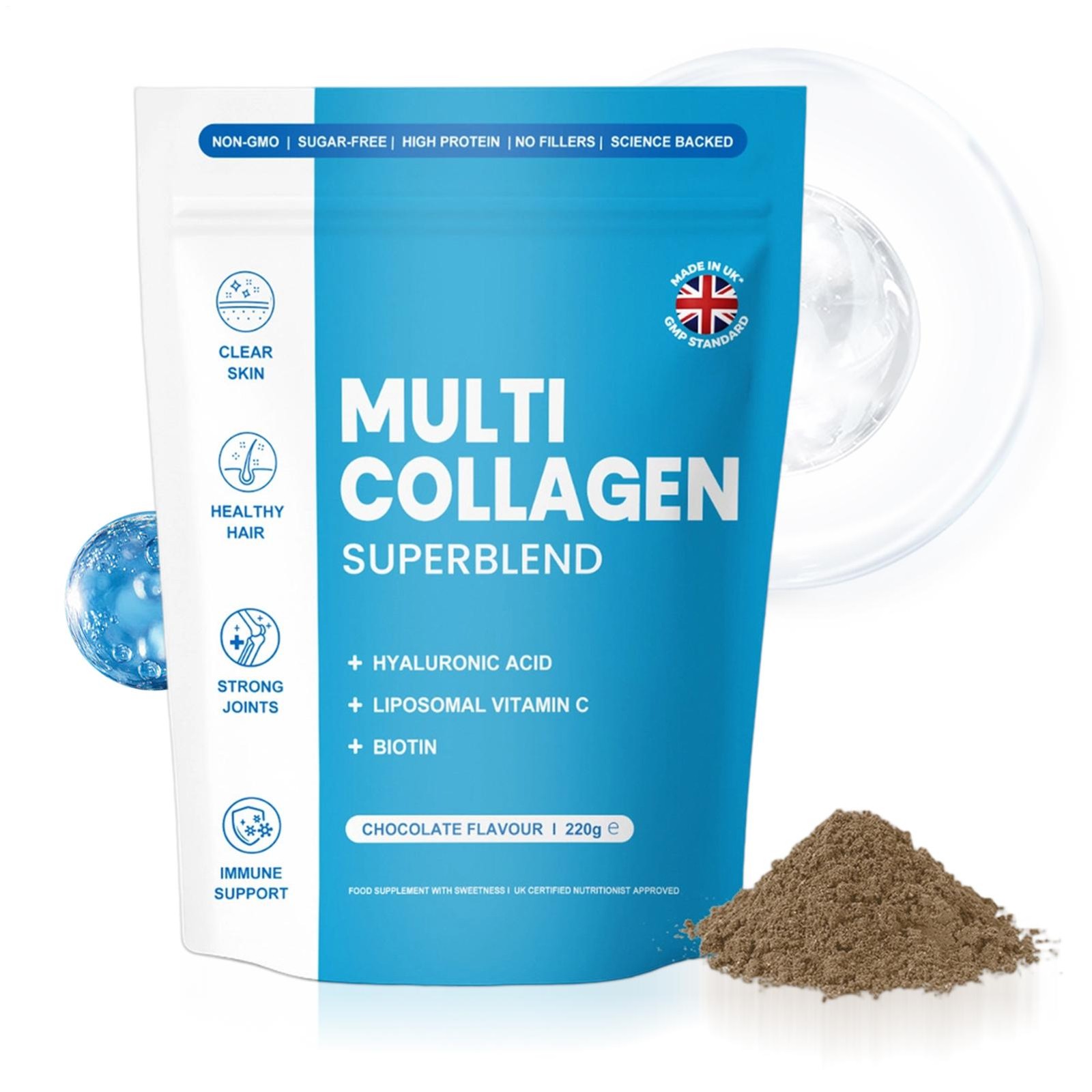 1~3PACK 🌸Elavate CHOCOLATE 220g Multi Collagen Superblend Elevate NEW