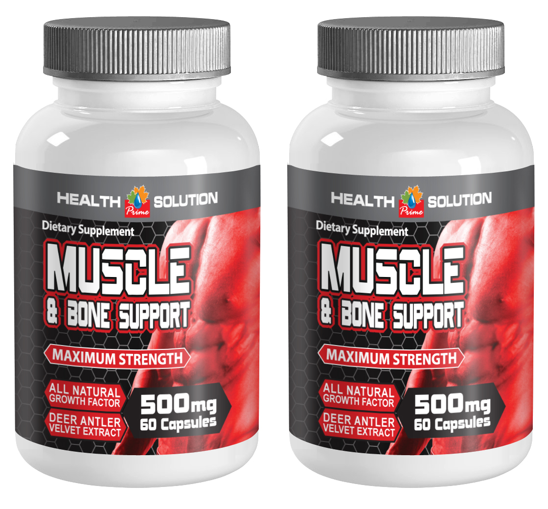 Muscle and Joint Healing and Recovery 500mg (2 Bottles, 120 Capsules)