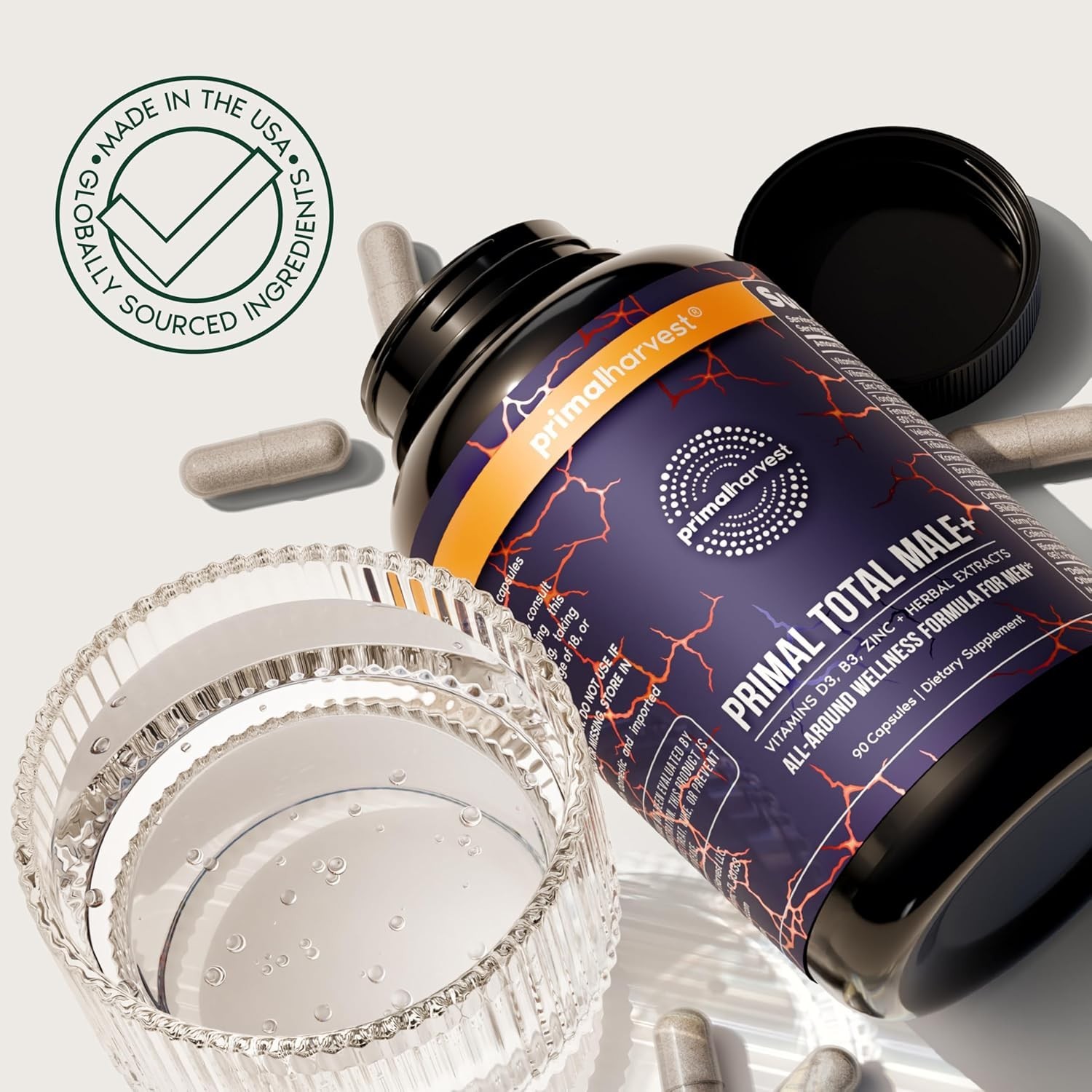Primal Harvest Total Male+ Multivitamin for Men Vitamins – 90 Capsules BRANDED