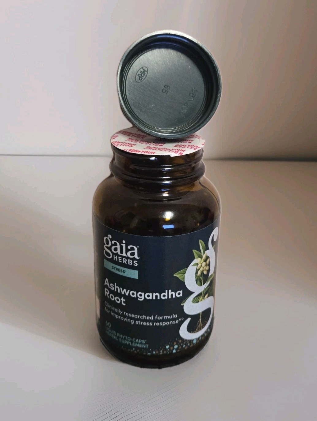 Gaia Herbs Ashwagandha Root 60 Liquid Phyto-Caps Stress Support Supplement NEW