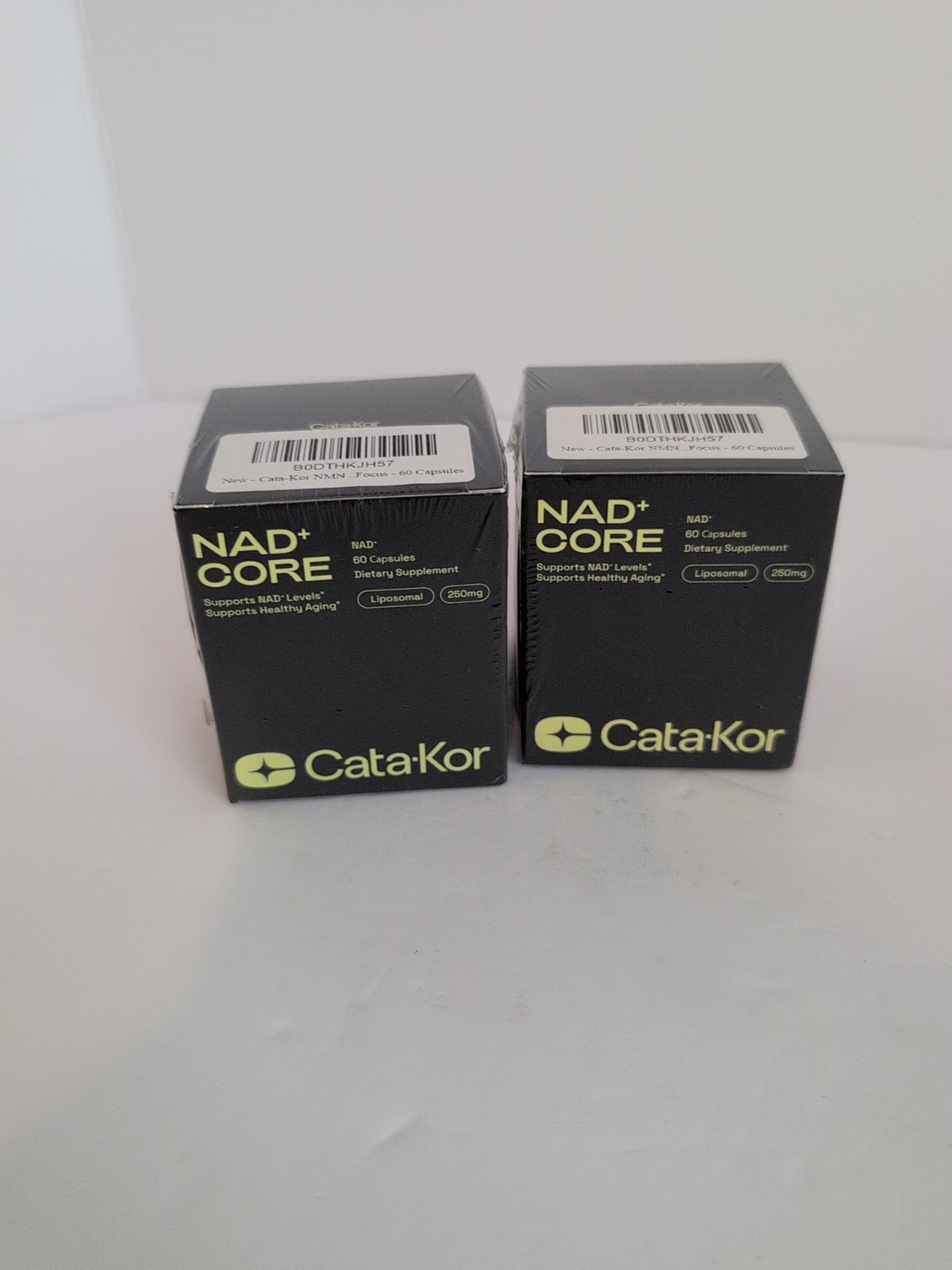 2 PACK CATAKOR NAD+ core NAD+ Supplement for Skin Aging Support 60 caps 250m