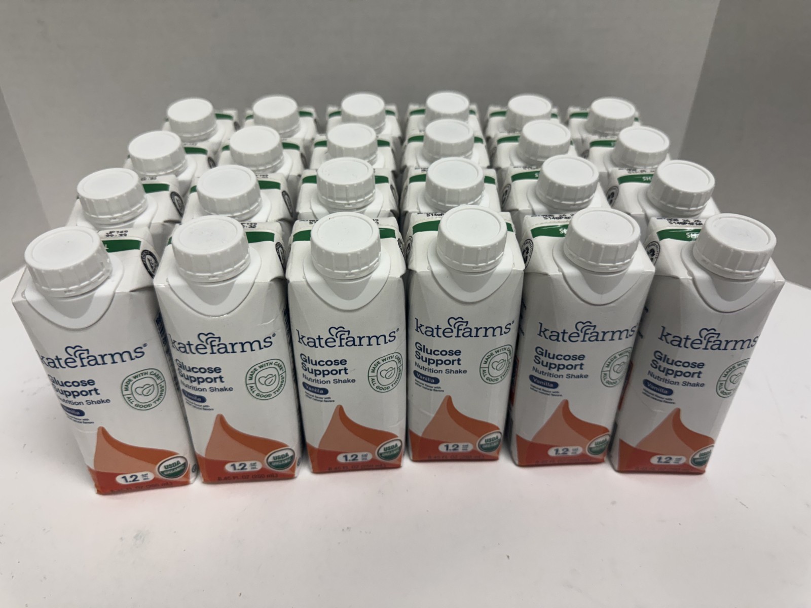 24 PACK Kate Farms Vanilla Shake Glucose Support 16g Protein 8.45oz Bottle 08/26