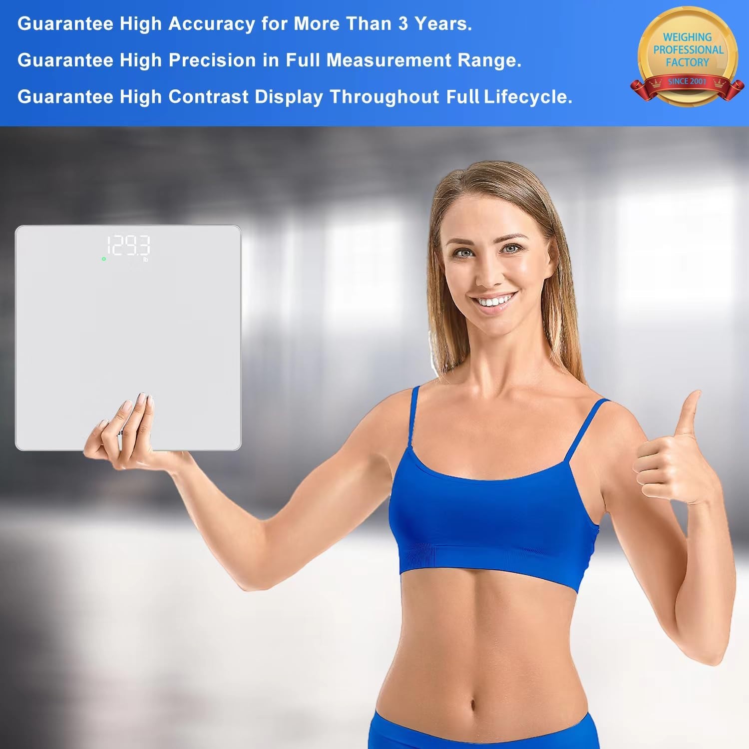Bathroom Scale for Body Weight, Precision 0.1lb by Our Professional Scale Fac…