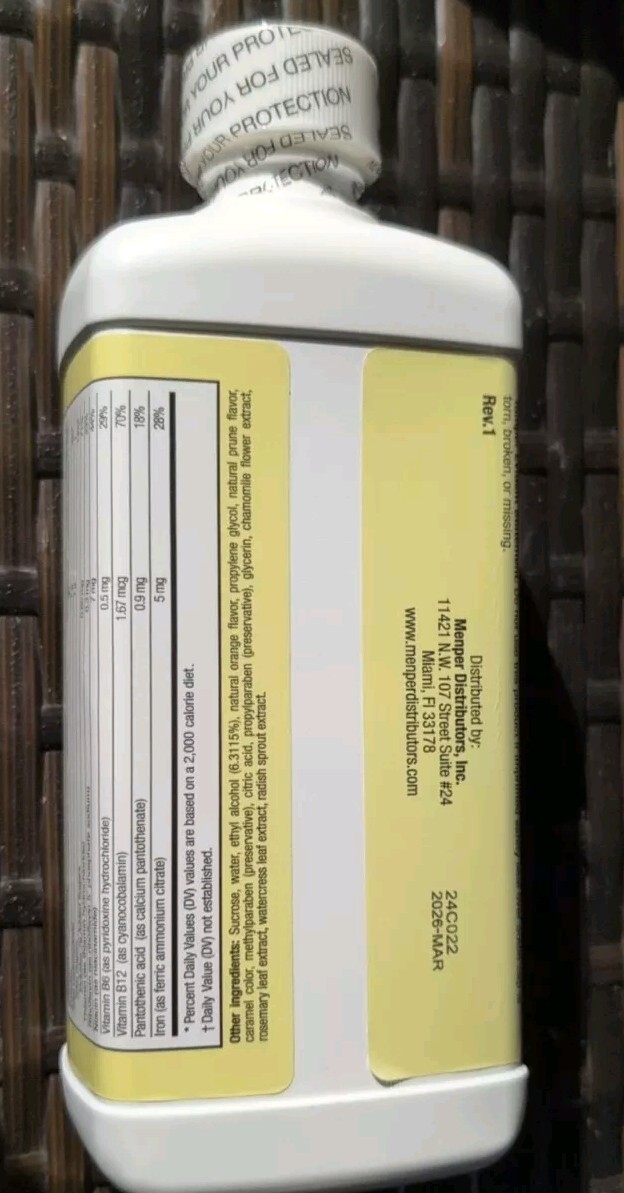 LA DRA. MILLER VEGETABLE COMPOUND DIETARY SUPPLEMENT w/ IRON & VITAMINS 16oz.