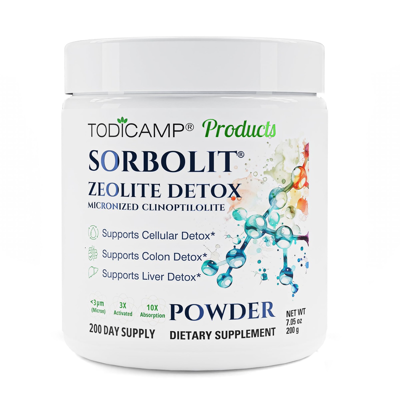 TODICAMP Zeolite Powder – Zeolite Clinoptilolite Powder Sorbolit Ultra FINE 1-2