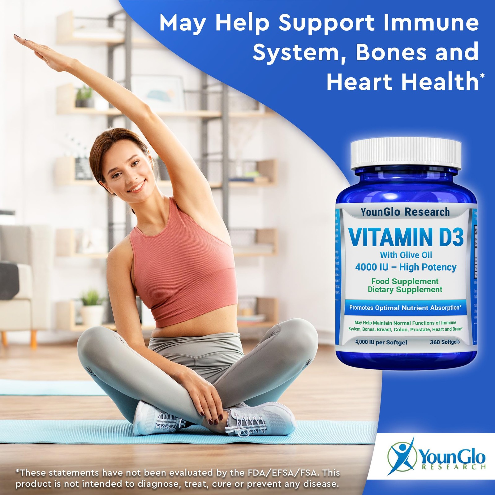 Vitamin D3 5000 IU – in Non GMO Olive Oil – Powerful Health Benefits – 360