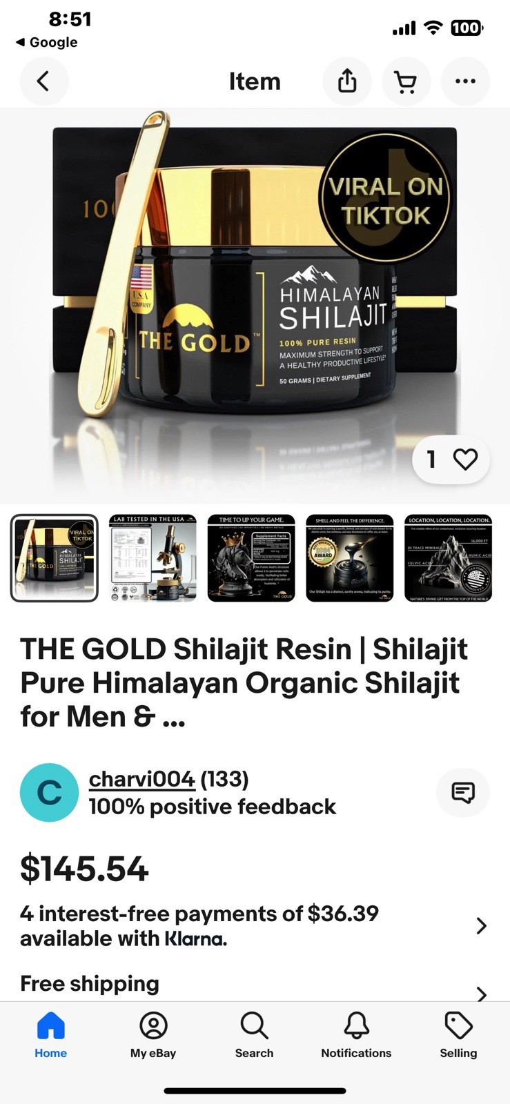 Premium Pure Himalayan Shilajit Resin – Essential Extract 1.76 oz./50g Sealed