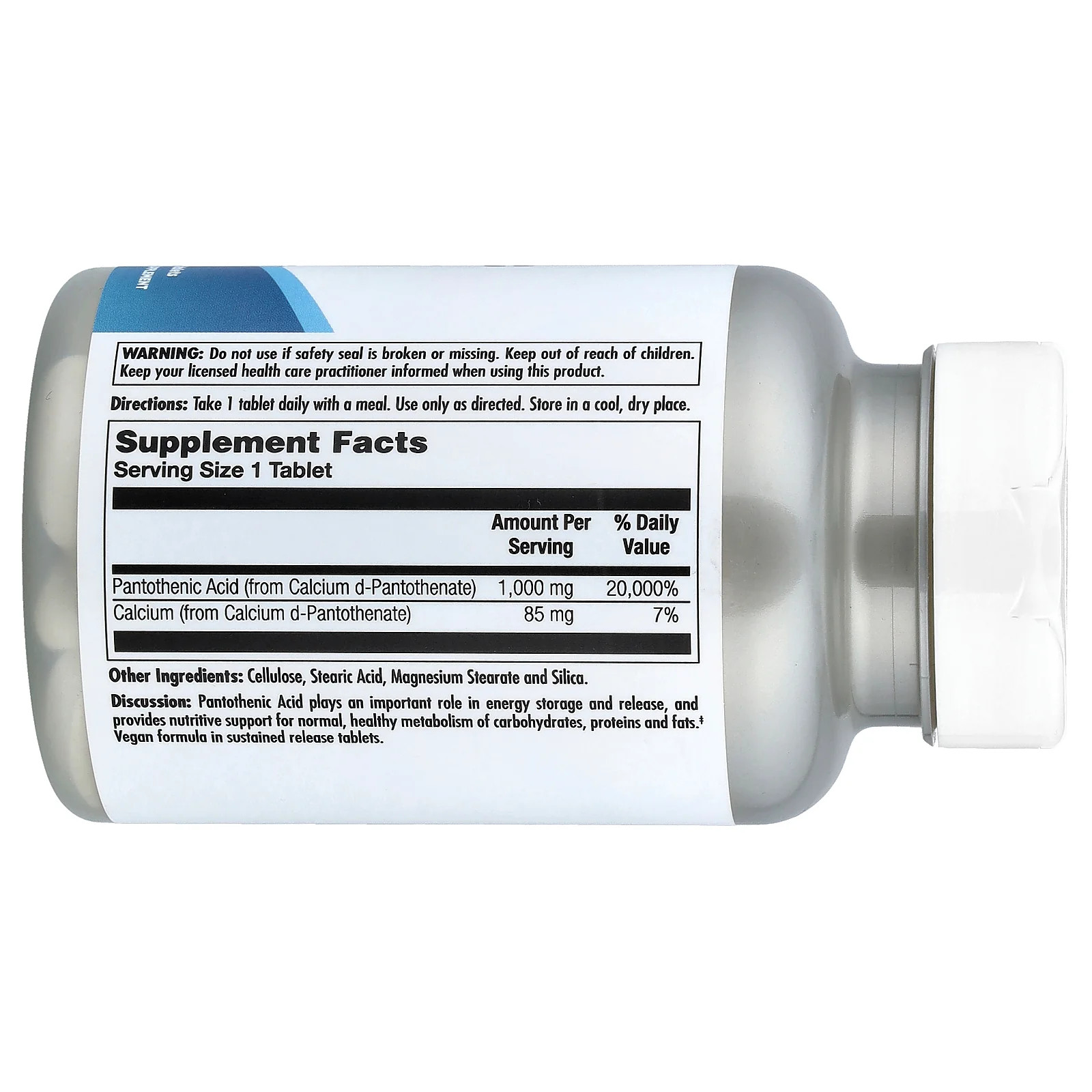 2 X KAL, Pantothenic Acid, 100 Tablets