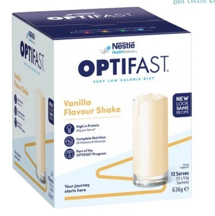OPTIFAST VLCD Shake Flavor Weight Loss Low Calorie Diet [1 Boxes x 12 Sachets]