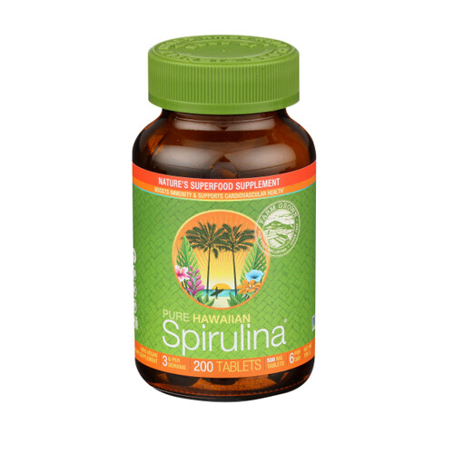 Hawaiian Spirulina 200 Tabs 500 MG by Nutrex Hawaii