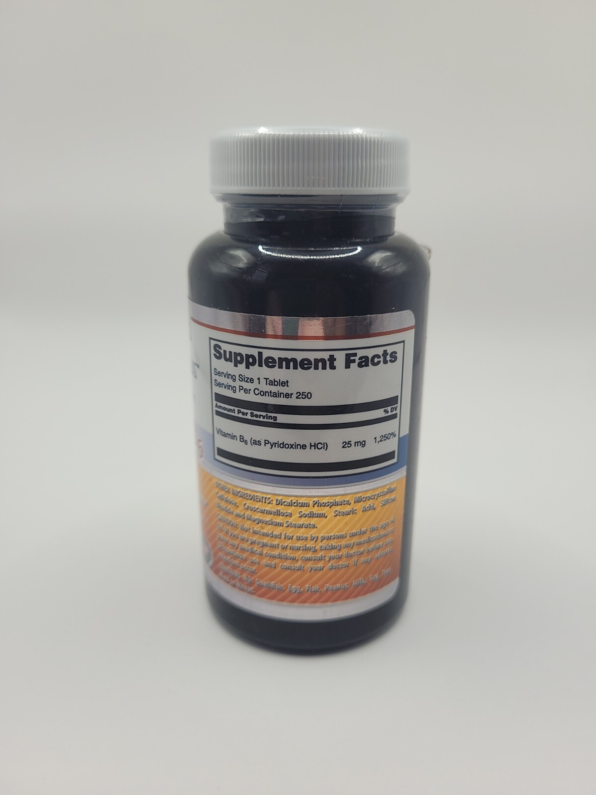 Amazing Nutrition Formulas Vitamin B6 50 mg 250 tablets Non-GMO Gluten Free