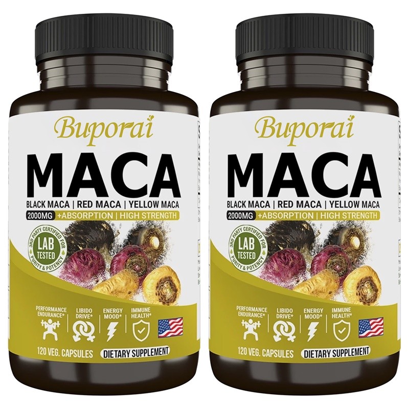 Maca Root 240pcs,Support Reproductive Health, Enhance Stamina, Reduce Stress