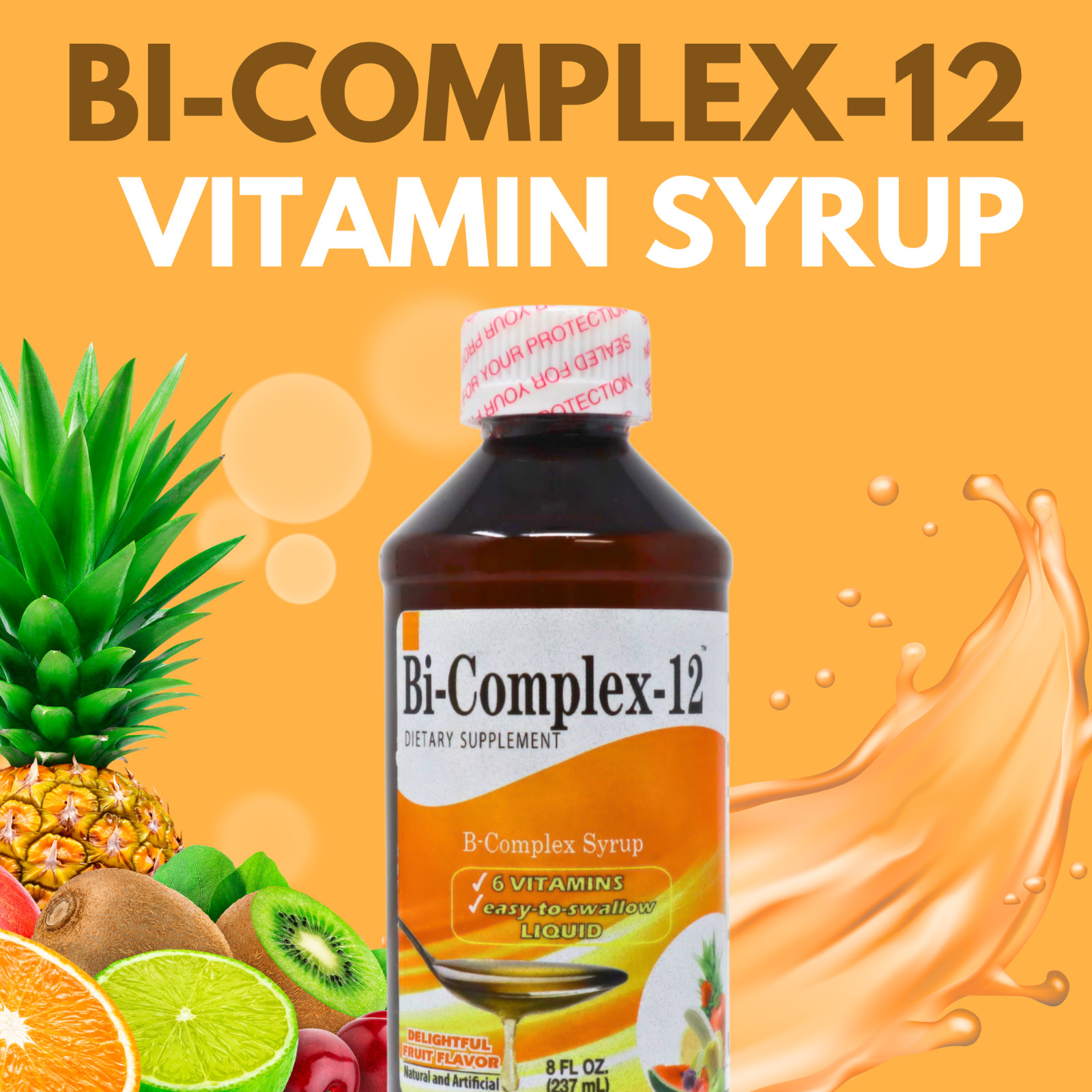 Menper Bi-Complex 12 Liquid 8 fl oz – Energy Support & Metabolism (2-Pack)