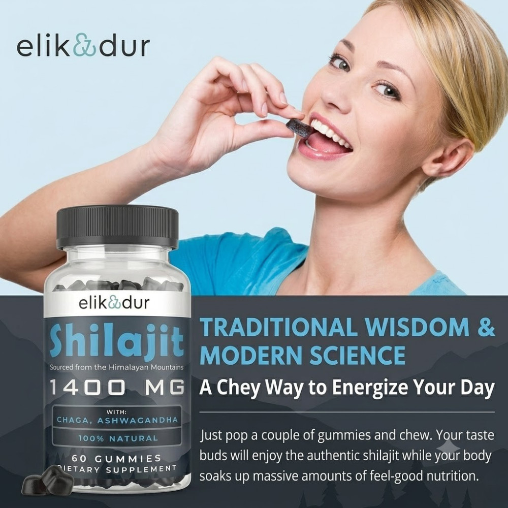 2xSHILAJIT + ASHWAGANDHA GUMMIES Potent Antioxidant Immune Support Overal Health