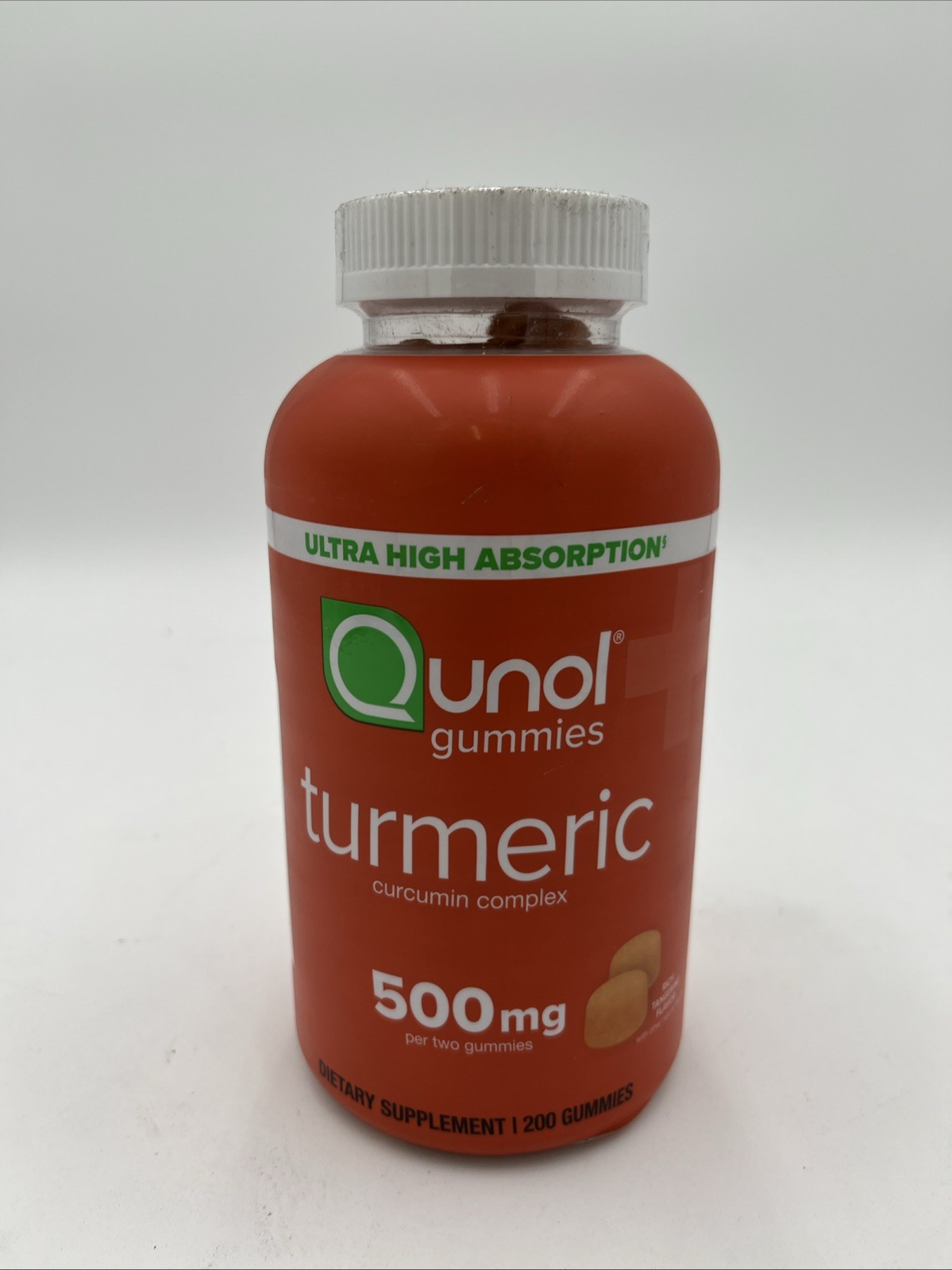 QUNOL Turmeric 500 mg, 200 Count Gummies Curcumin Complex EXP 02/2027 NEW/SEALED