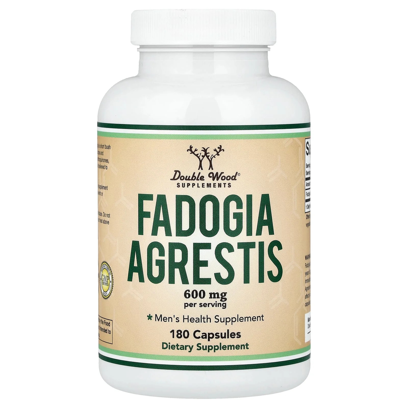 2 X Double Wood Supplements, Fadogia Agrestis, 180 Capsules (300 mg per Capsule