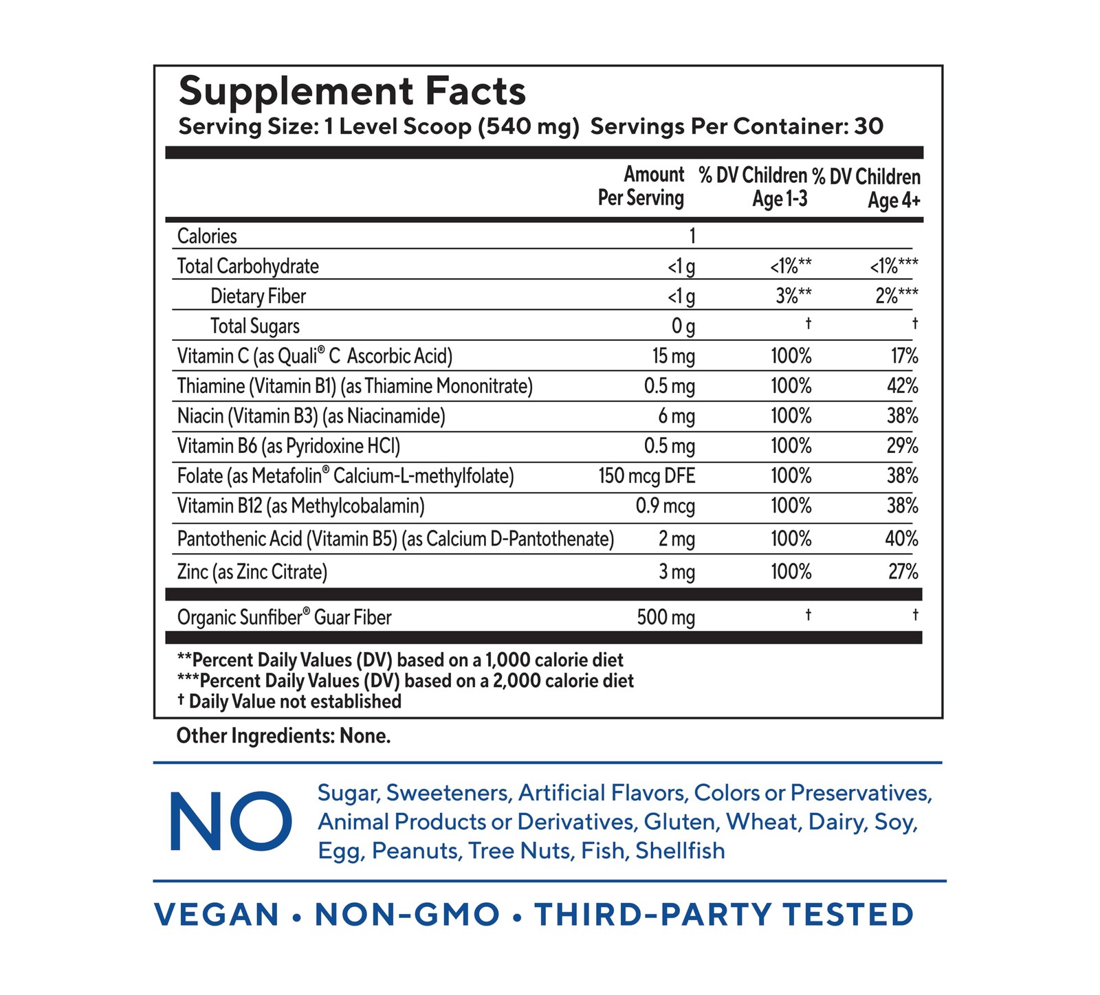 Tasteless Multivitamin Powder for Kids + Toddlers- No Sweeteners, Flavors, Co…