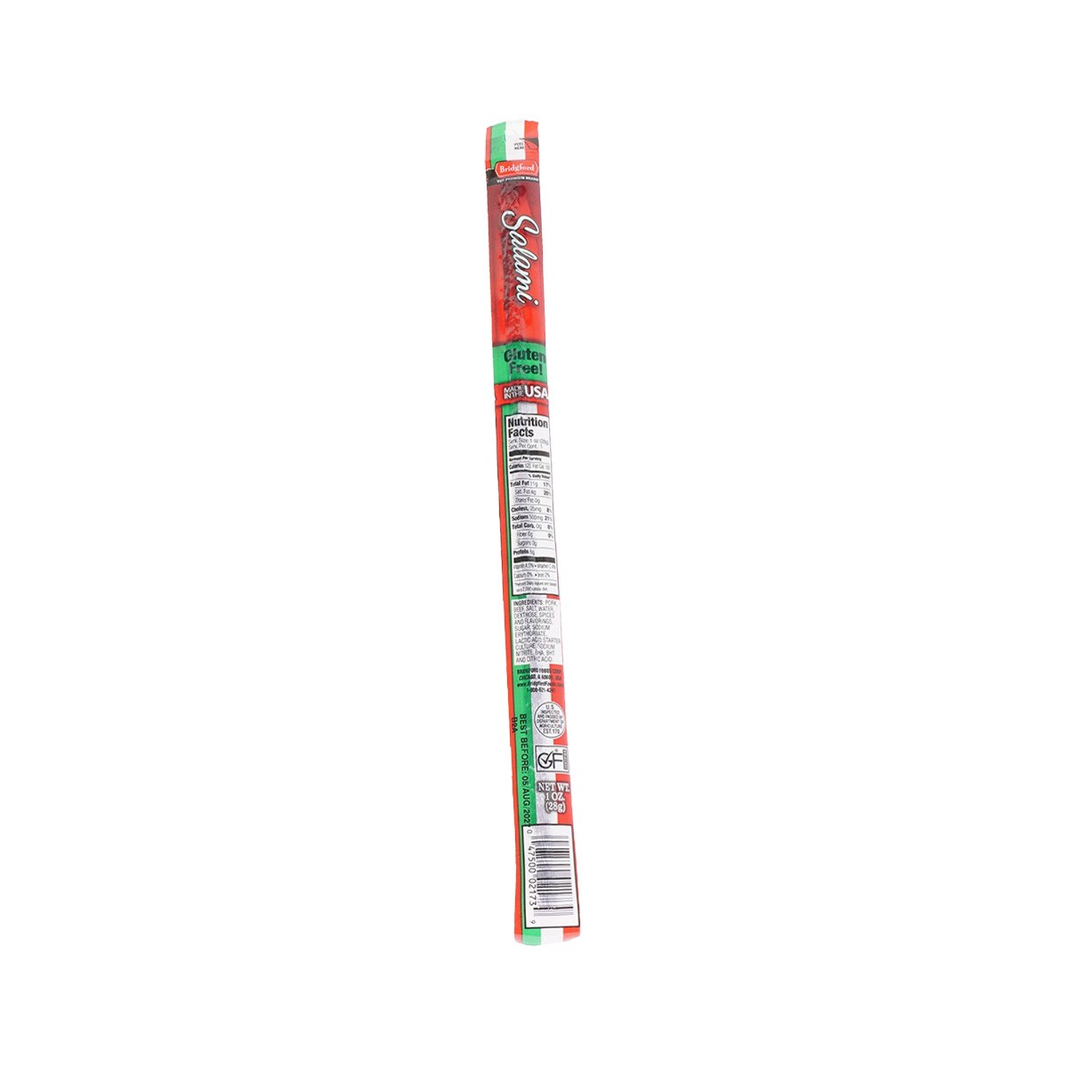 Bridgford Ital Sal Salad Stick 1oz | Premium Italian-Style Salami Snack