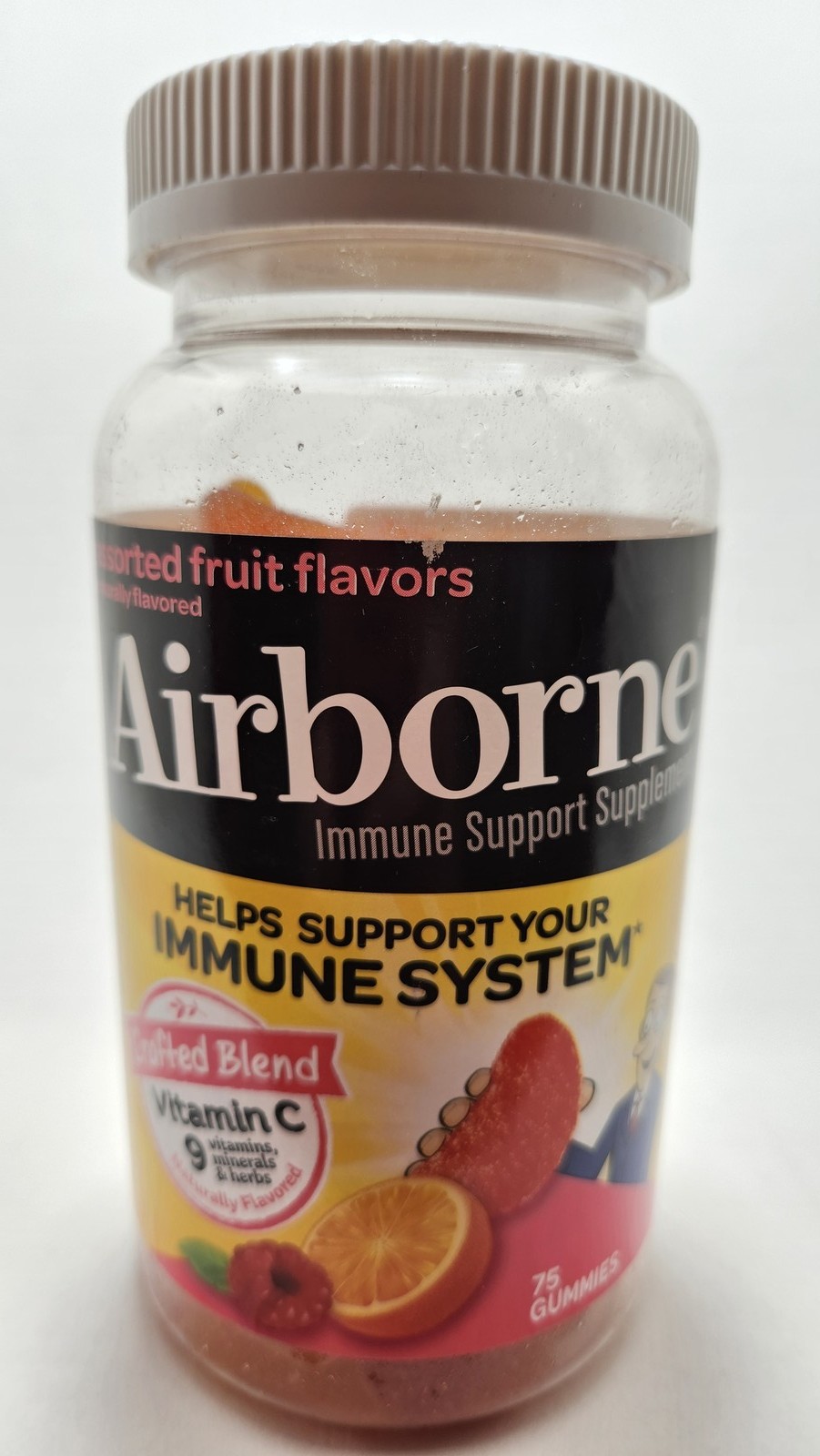 Airborne Immune Support Gummies Vitamin C Assorted Fruit 75 Count