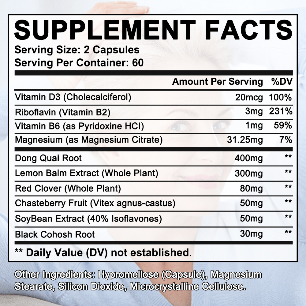 Menopause Supplements For Women Health Hormone Balance Improve Mood 30/60/120pcs