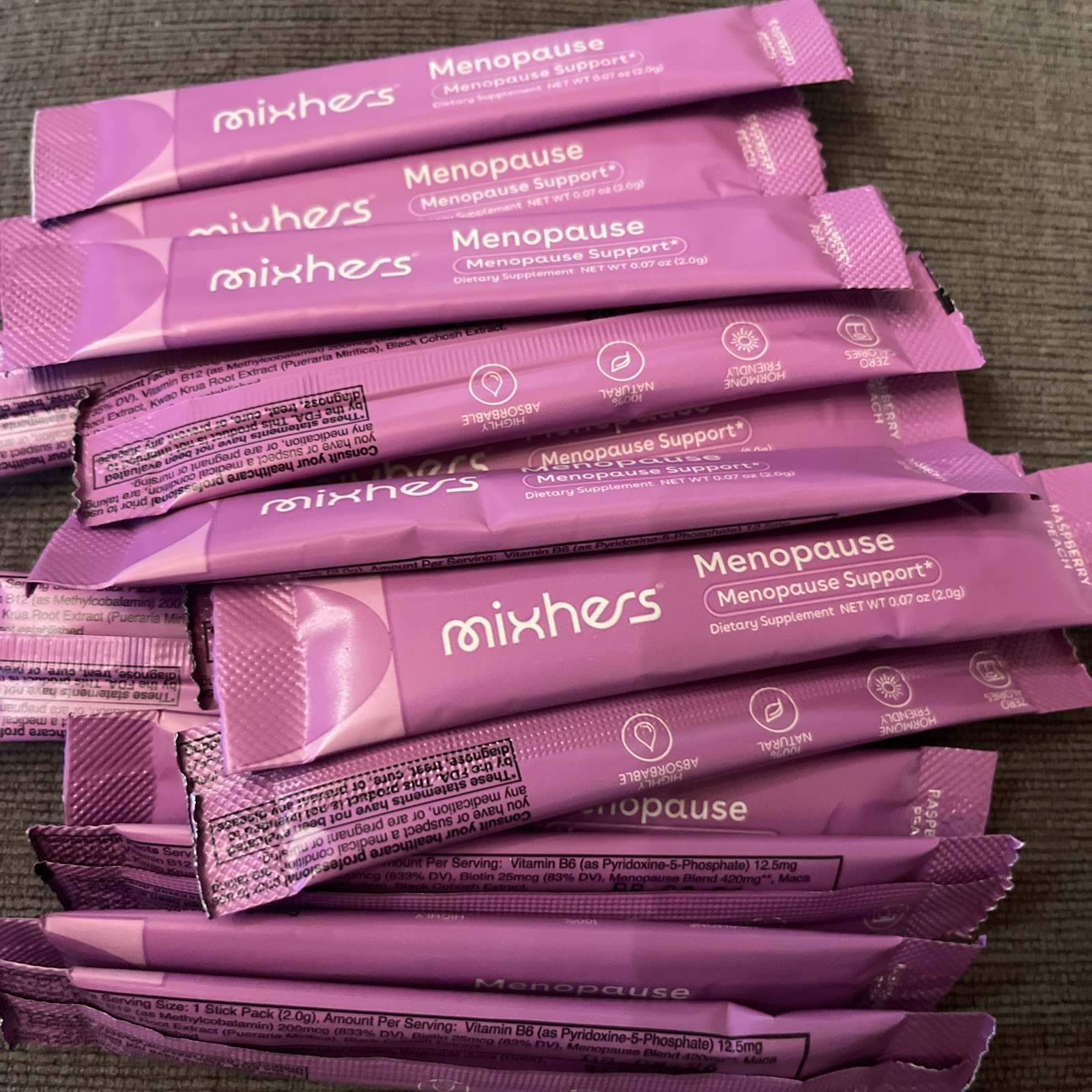 15 ct Mixhers Menopause Hot Flashes/Mood/Energy No Box BB 8/26 B207 Retails $61
