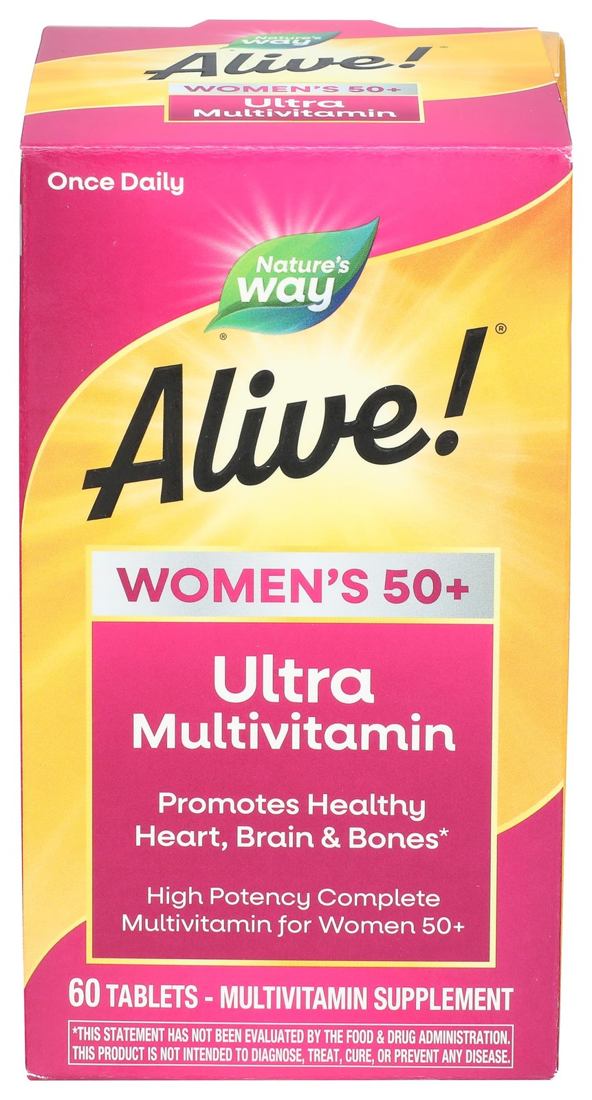 Nature’s Way, Multivitamin Alive Once Daily Women 60 Count (Pack of 1), Multi