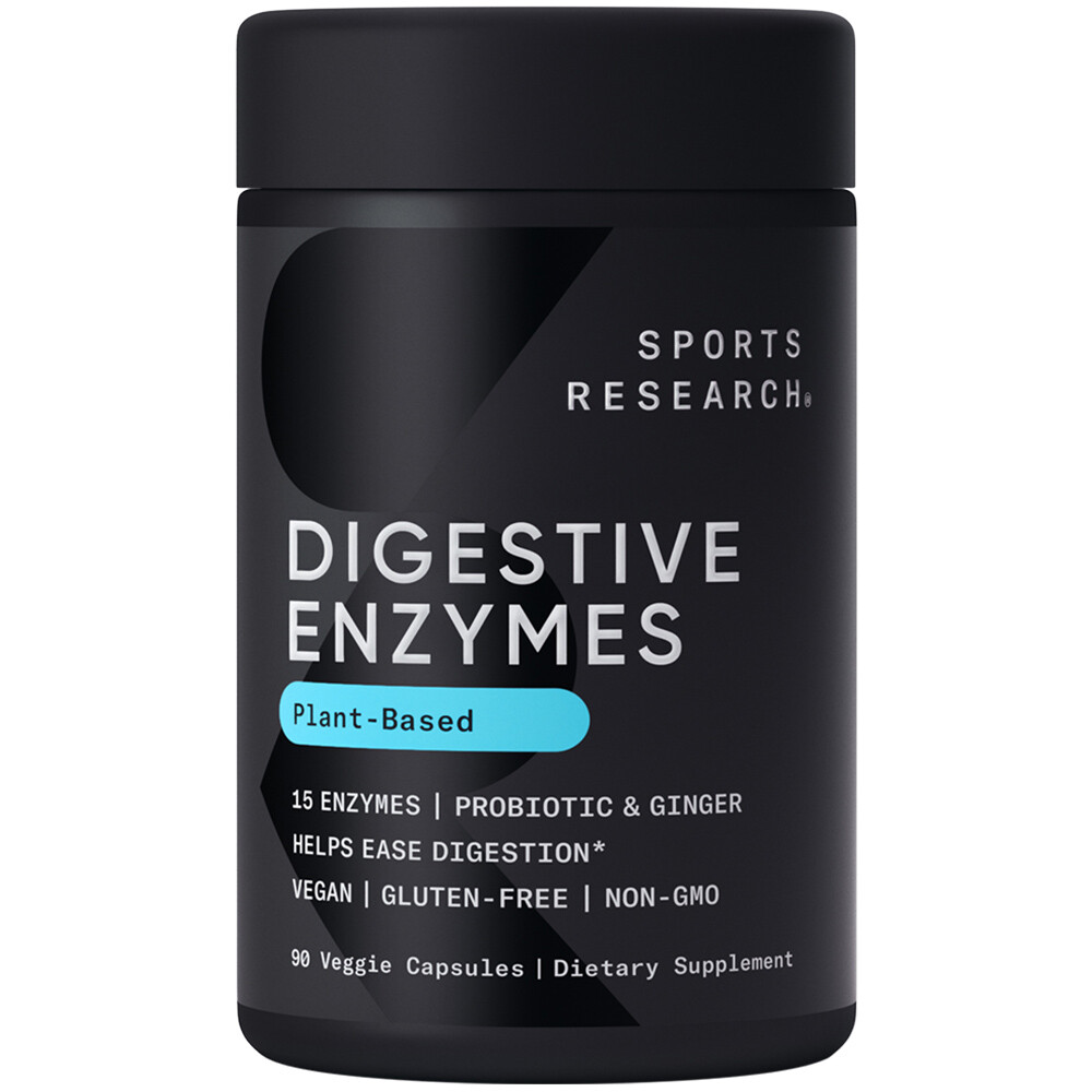 Digestive Enzymes + Probiotic 90 Capsules Ginger Plant Based Non-GMO