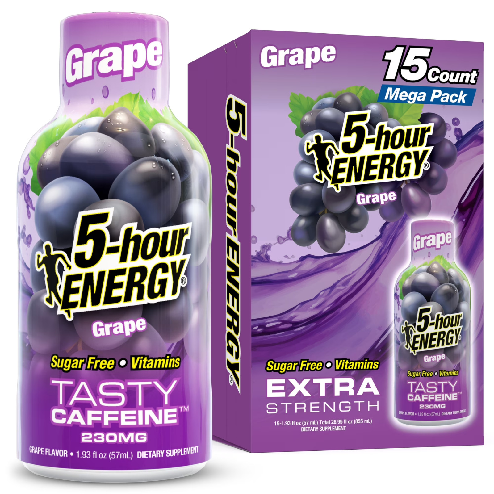 5-hour ENERGY Shot, Extra Strength, Grape, 30 Count