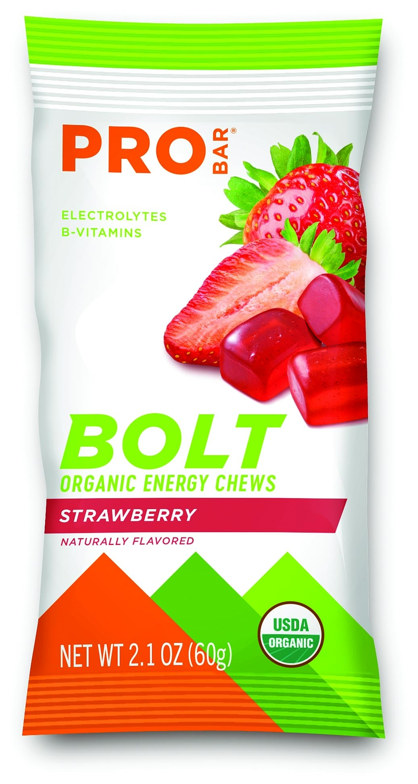 Probar Bolt Organic Energy Chews – Strawberry Burst for Sustained Energy Boost