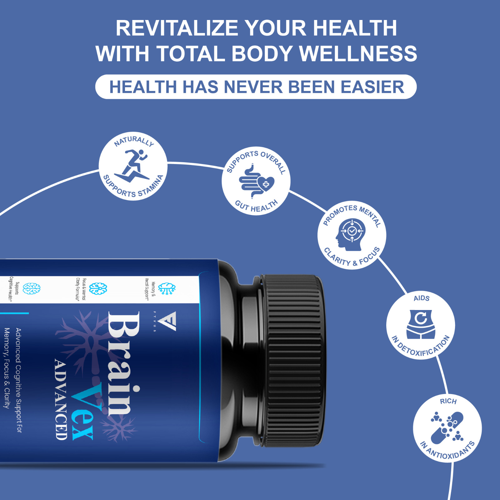 Brain Vex Advanced, BrainVex Brain Health Formula (60 Capsules)
