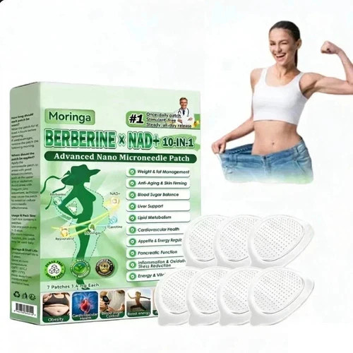 Moringa Berberine 10-in-1 Advanced Nano Microneedle Patch (7pcs/box)