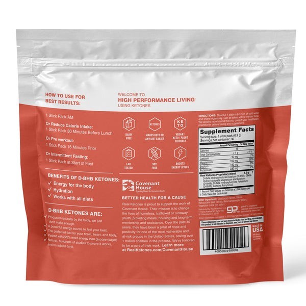 Real Ketones, Shift, caffeinated peach & mixed berry, total 60 days supply