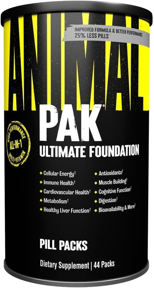 UNIVERSAL NUTRITION ANIMAL PAK Ultimate Foundation Multivitamin for Men 44 Packs