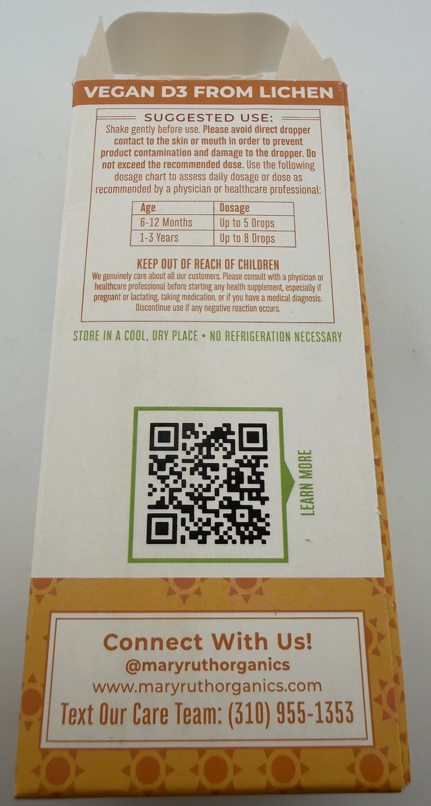 MaryRuth Organics Infant & Toddler Vitamin D3 Drops | 0.5 fl oz | Ships fast!