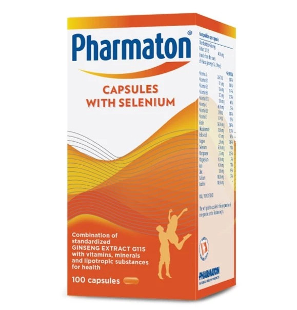 2X Pharmaton Capsules with Selenium For Energy and Immunity Support 100’s