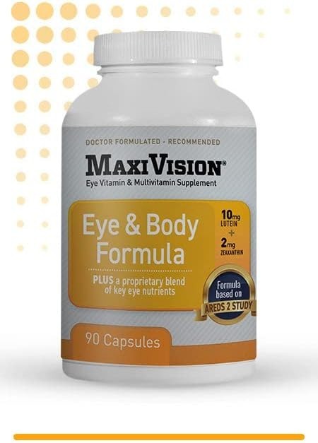 MaxiVision® Eye Formula – Eye Vitamin Based on AREDS 2 Study – Age-Related Ma…