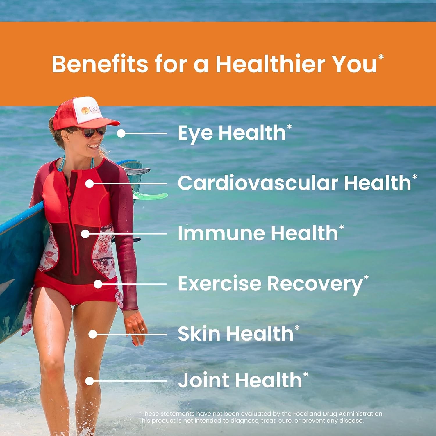 Hawaiian Astaxanthin Super Antioxidant Supplement for Immune and Skin Health