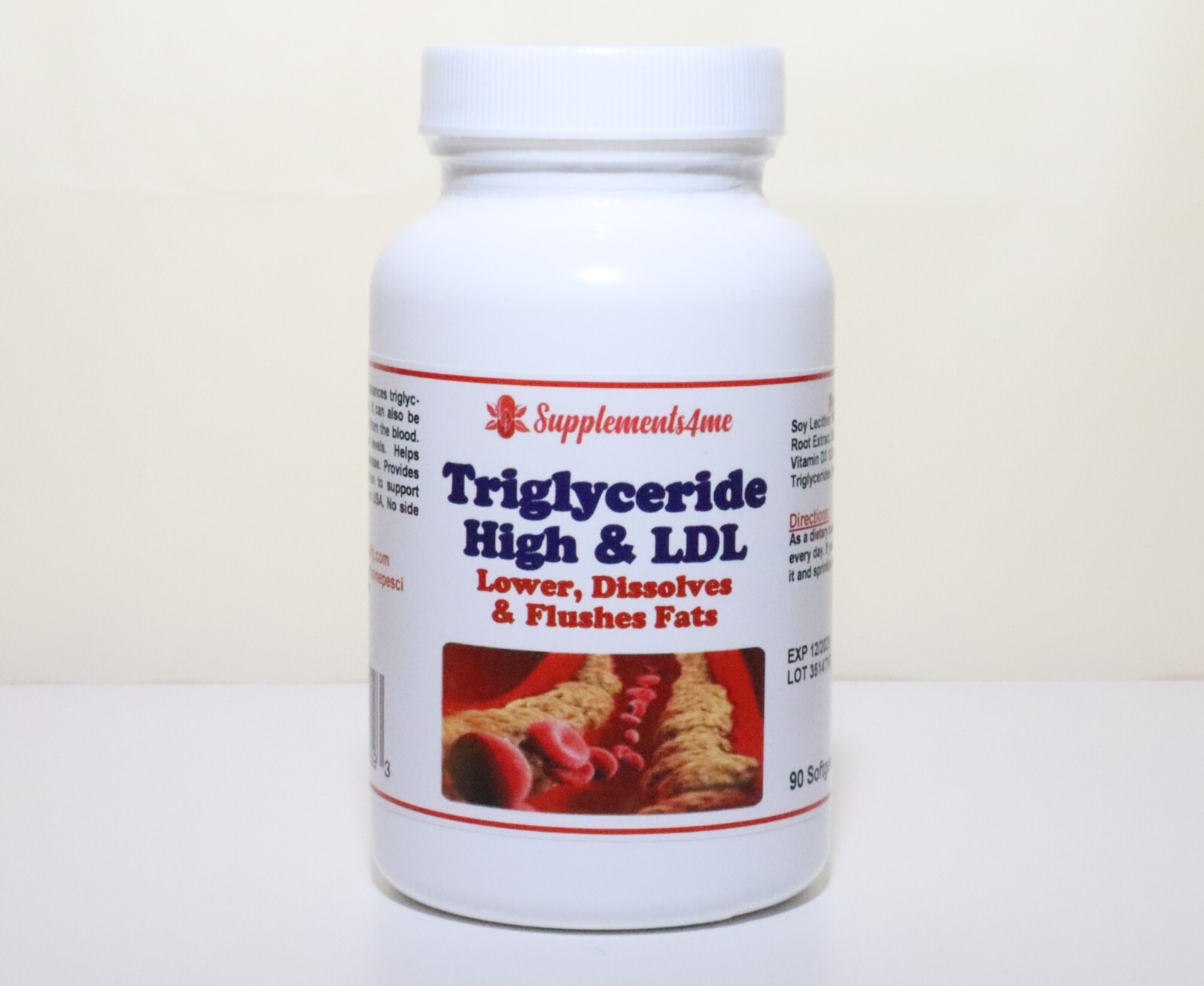 TRIGLYCERIDES REMOVER & FLUSHER – 180 CAPS – LOWER YOUR TRIGLYCERIDES & SUGAR