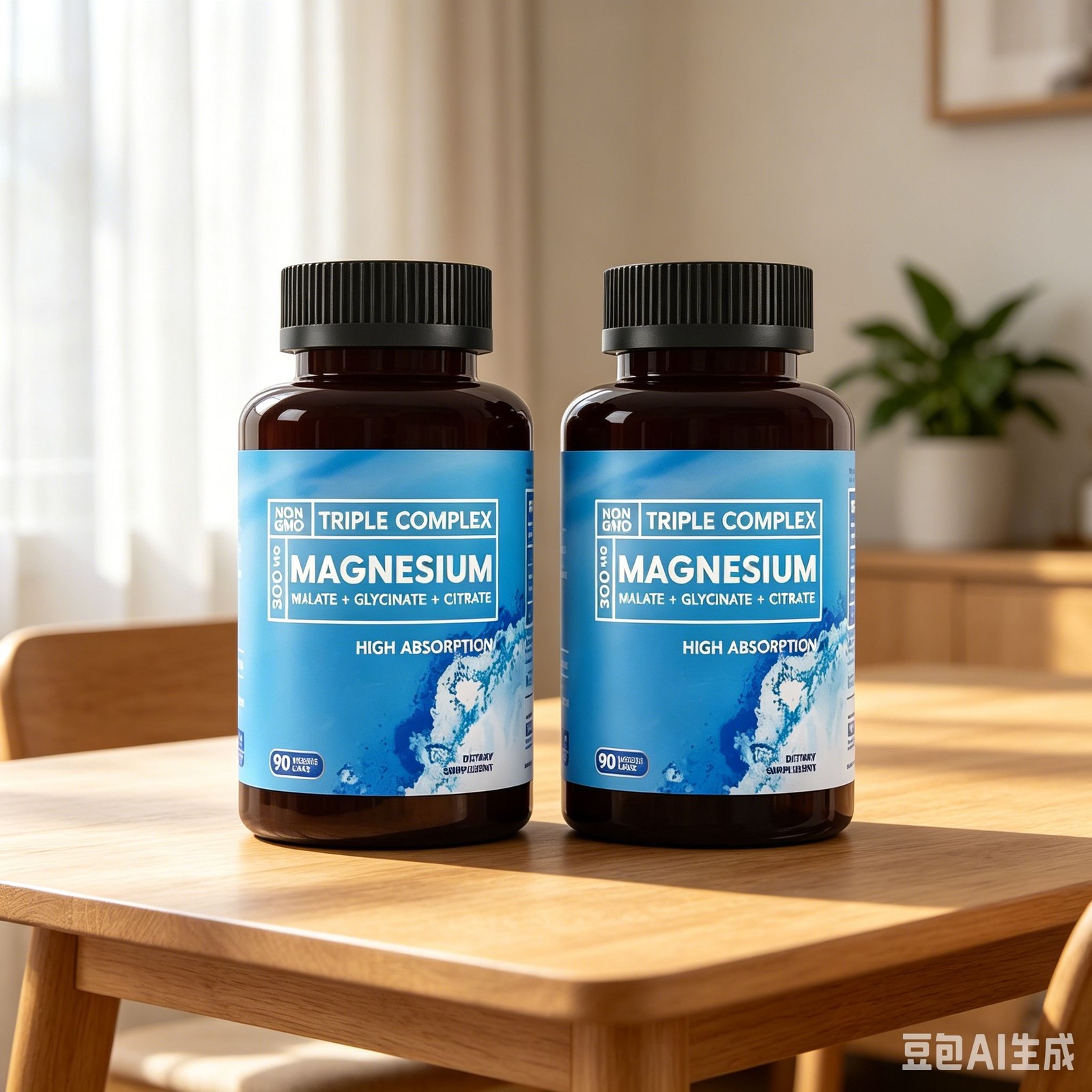 BioEmblem 2X Glycinate Triple Complex | 300mg Magnesium Magnesium 90 Capsules
