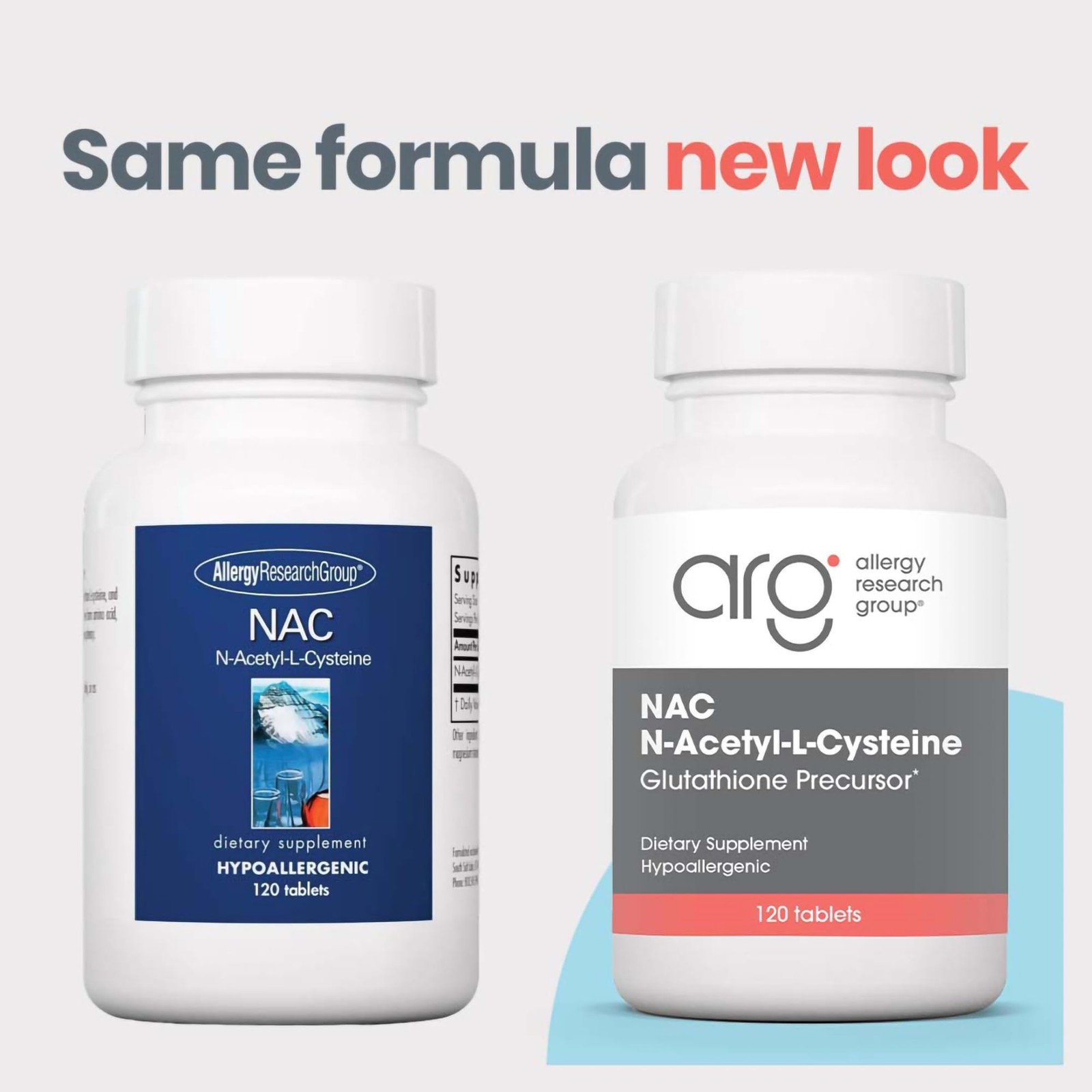 Allergy Research Group Nac Supplement – N-Acetyl-L-Cysteine Glutathione