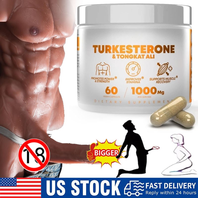 Turkesterone 1000 Mg Natural Capsules Supplement Muscle Growth & Recovery 60 Pcs