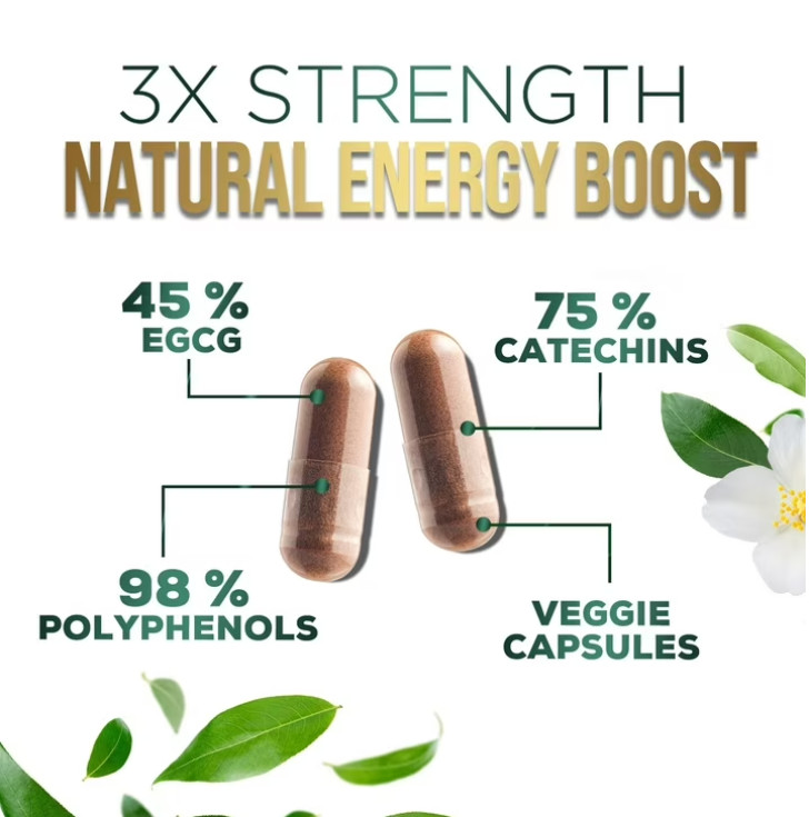 Green Tea Extract, Natural Fat Burn & Weight Loss Supplement 1000mg EGCG Capsule