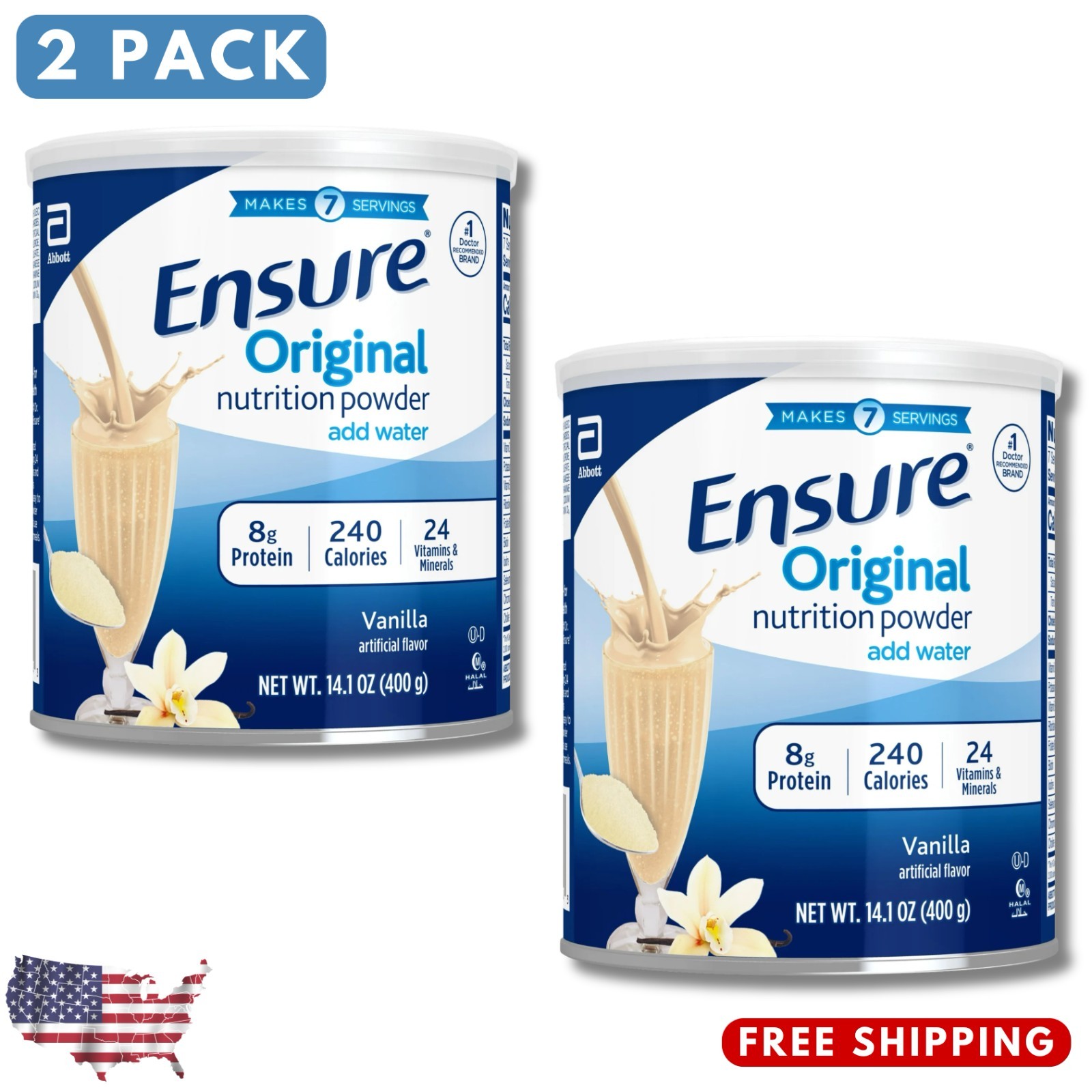 Ensure Original | Vanilla Nutrition Powder | 2 Can
