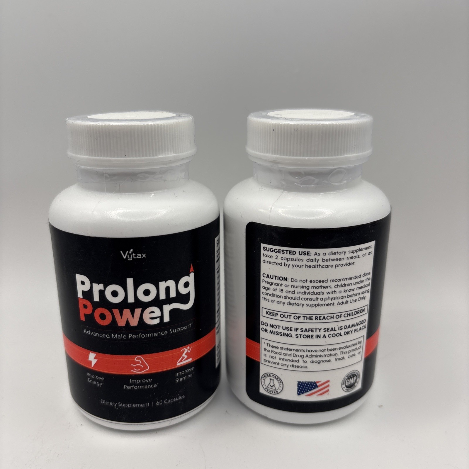 Prolong Power Capsules Men Strength Male Supplement Pills 2 pack Exp 01/28