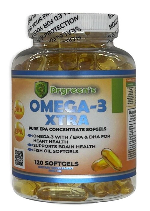 Omega 3 Fish Oil Capsules Triple Strength 2600mg EPA & DHA 120 CHOLESTEROL FREE