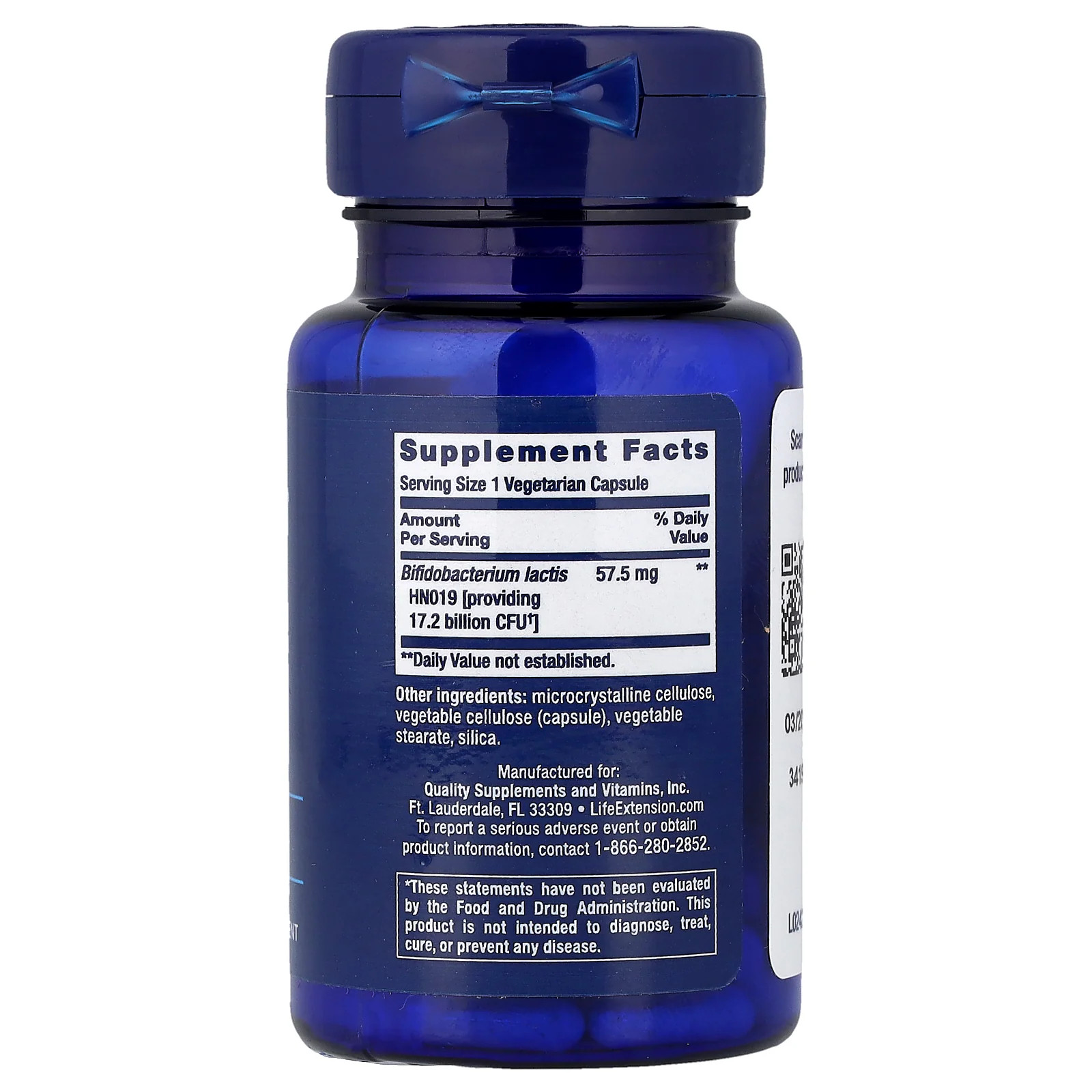 2 X Life Extension, Florassist� Probiotic, Daily Bowel Regularity, 30 Vegetaria